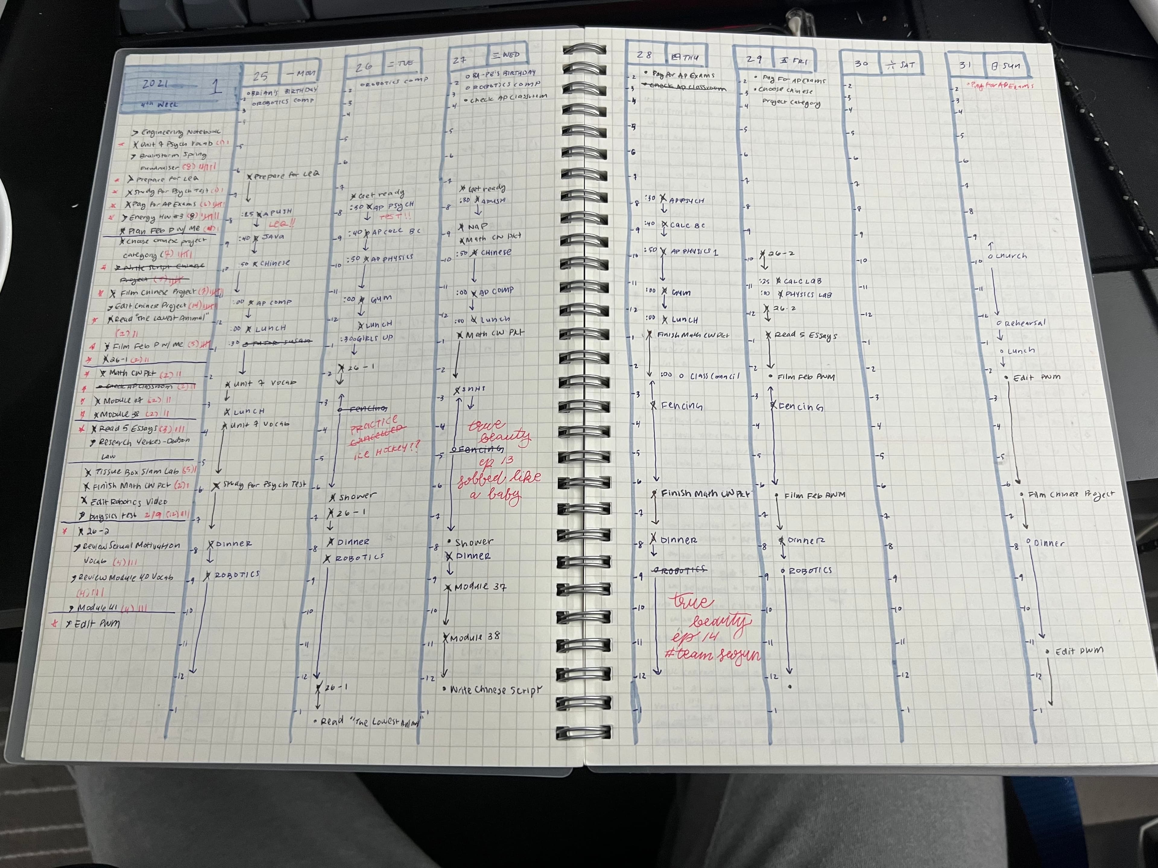 Image of my paper planner